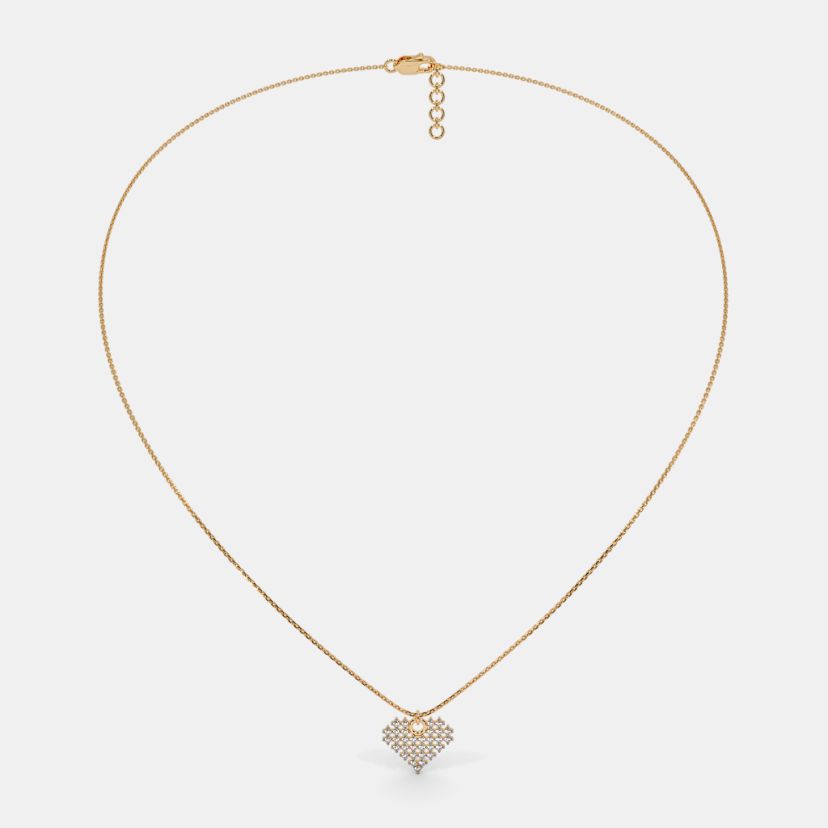 The Pixelated Hearts Pendant Necklace - image 5
