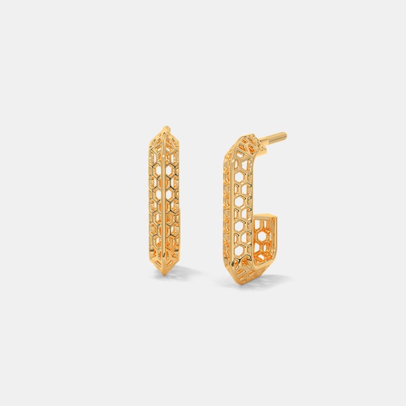 The Aurivera J Hoop Earrings - image 1