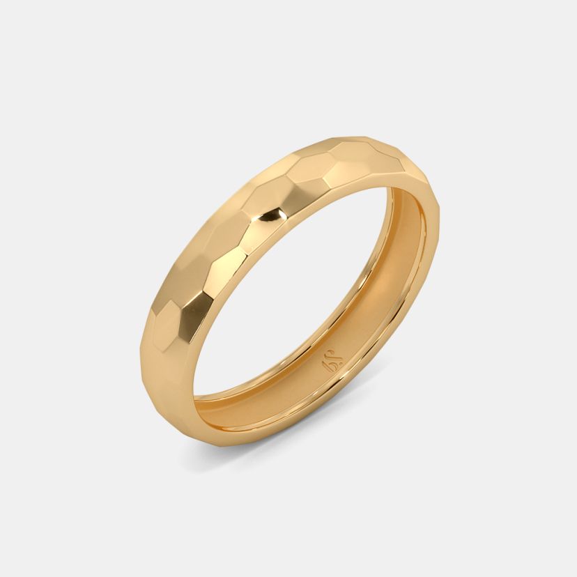 The Nubia Textured Band Ring - image 1