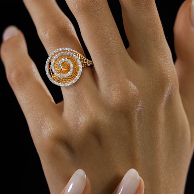 The Helix Lattice Ring - image 4
