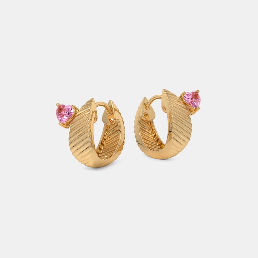 The Heartlet Huggie Earrings - image 5