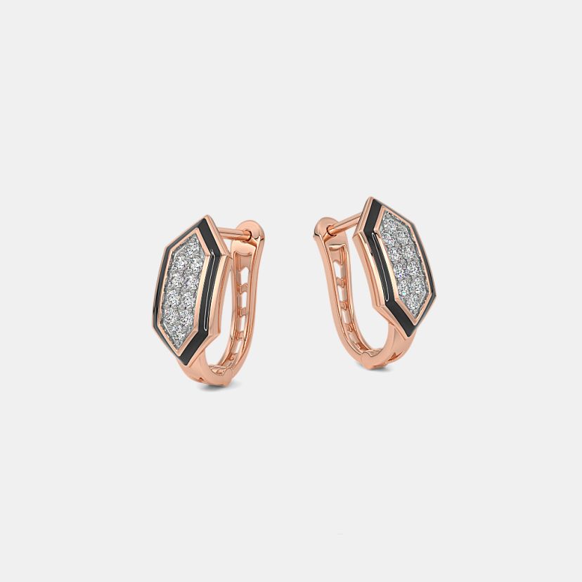 The Midnight Prism Huggie Earrings - image 5