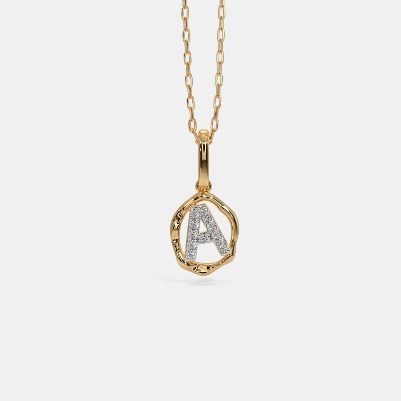 The Naamya A Initial Pendant - image 4