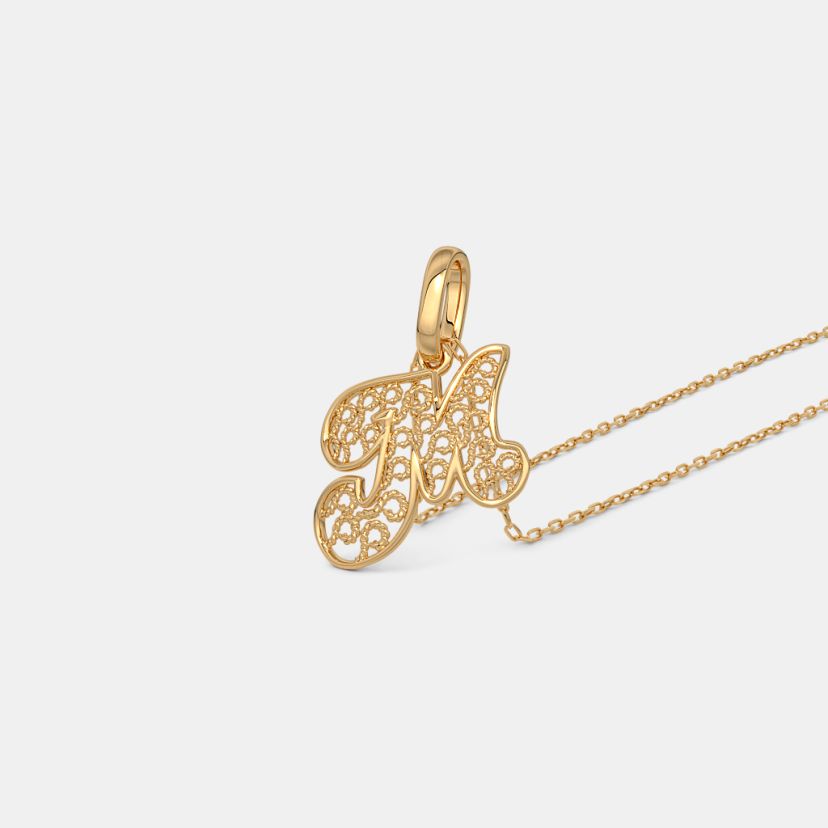 The Monara M Initial Pendant - image 1