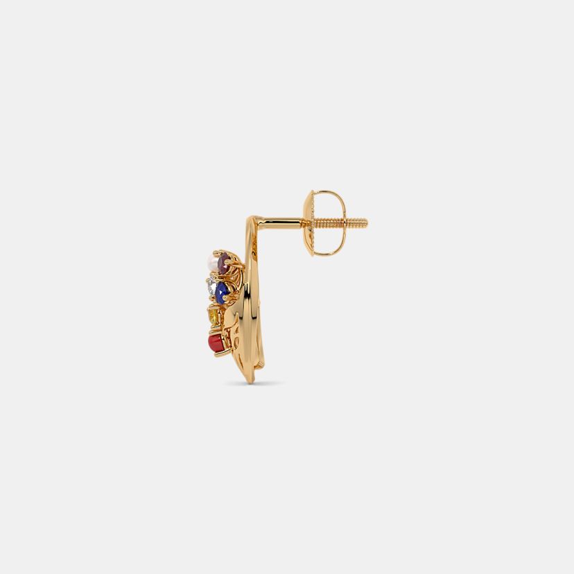 The Ratania Navaratna Stud Earrings - image 9