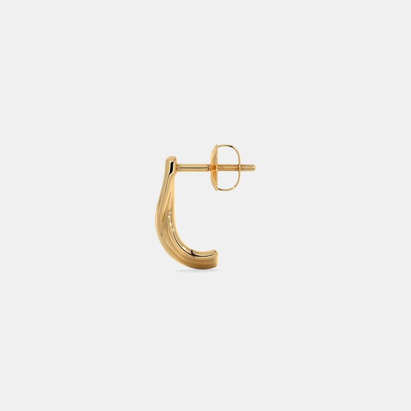 The Torsion J Hoop Earrings - image 9