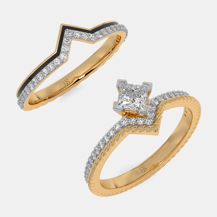 The Honoria Bridal Ring Set - image 7
