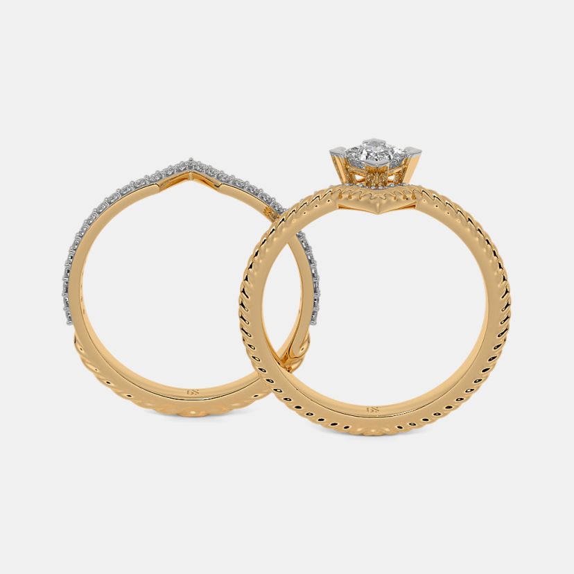 The Honoria Bridal Ring Set - image 9
