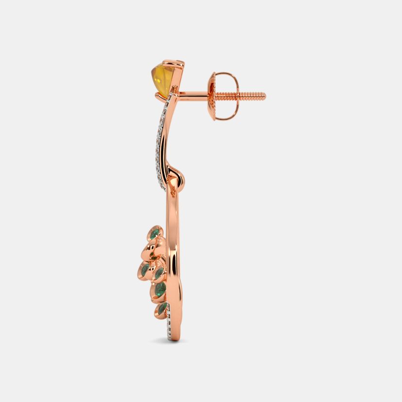 The Moss Dandelion Drop Earrings - image 5