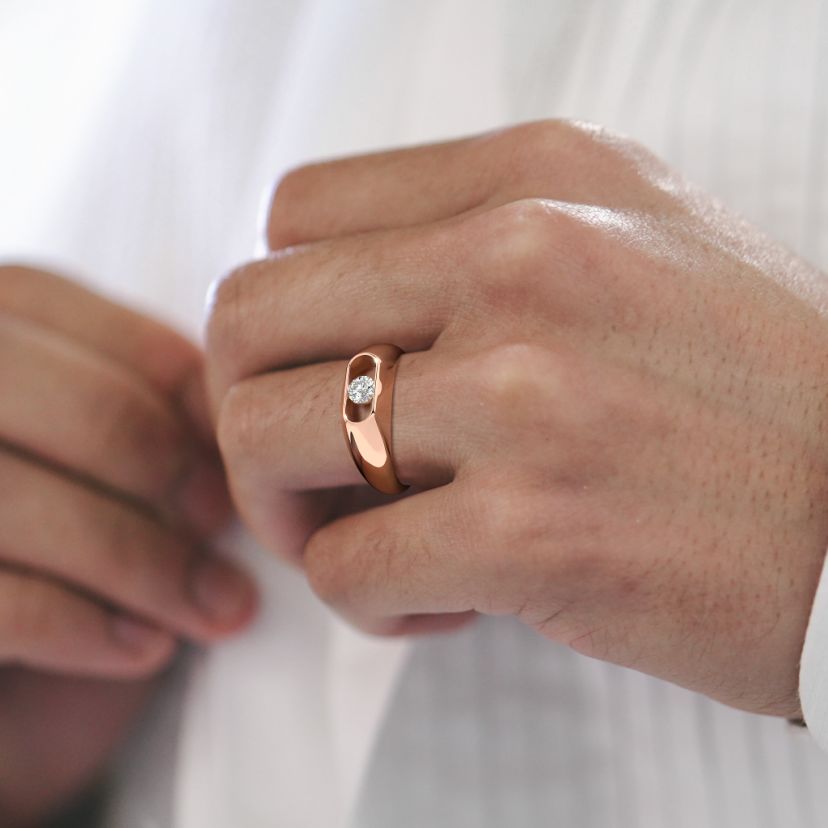The Axisra Solitaire Ring For Men - image 3