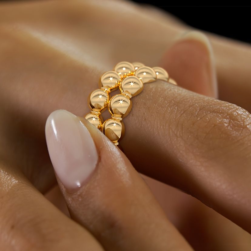 The Radiant Orbs Stackable Ring - image 6