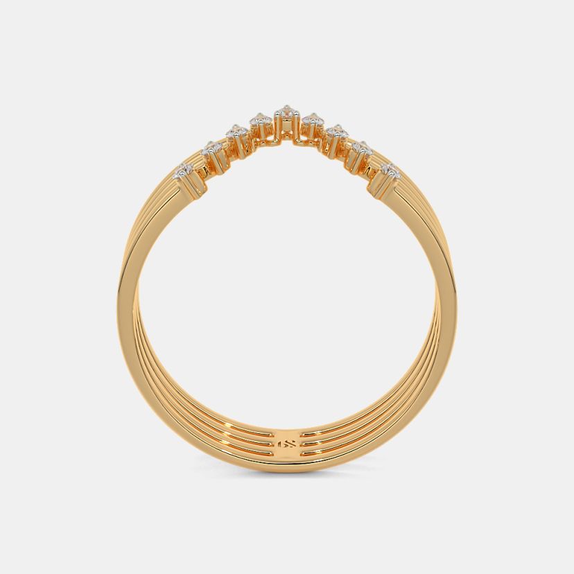 The Anemone Chevron Ring - image 8