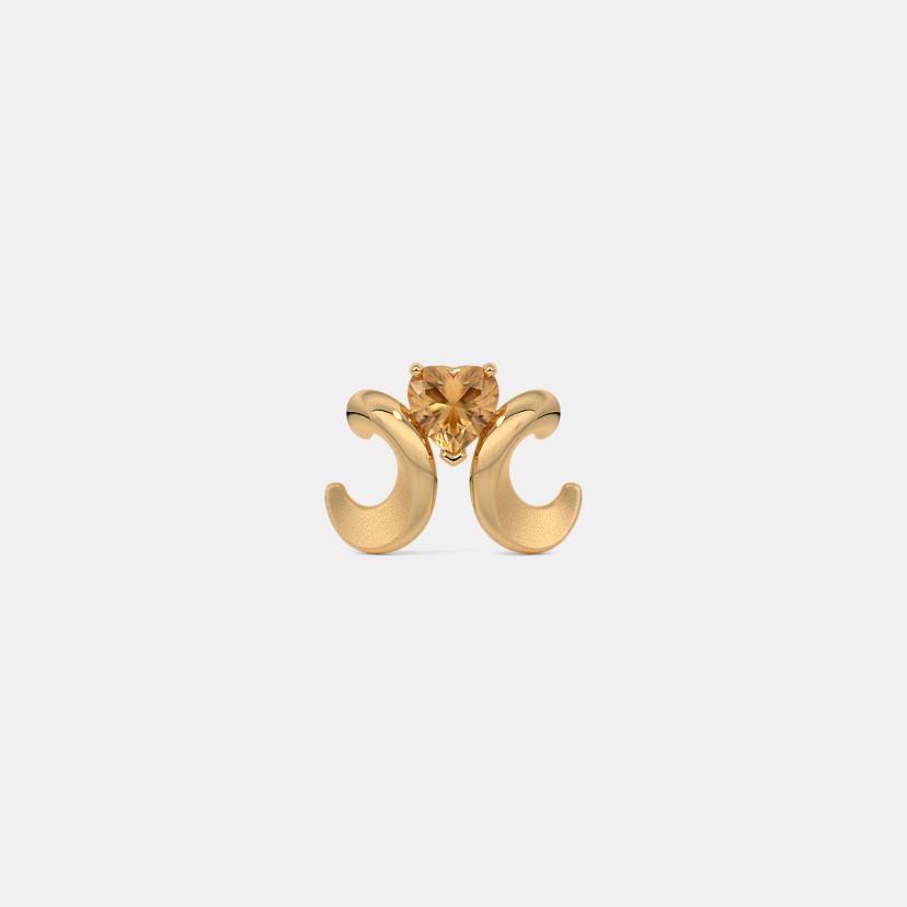 The Pretzel Heart Stud Earrings - image 7