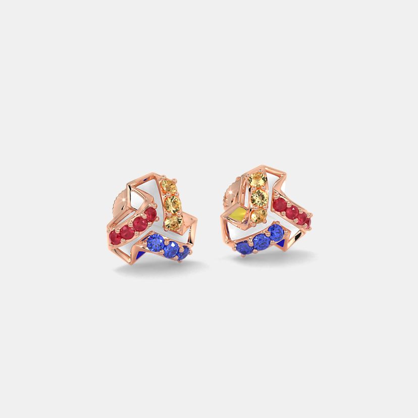 The Verve Canvas Stud Earrings - image 6