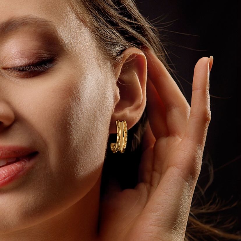 The Fleuris J Hoop Earrings - image 4