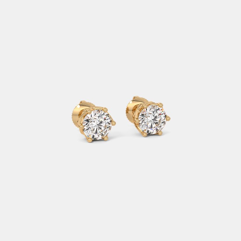 The Melana Solitaire Stud Earrings - image 6