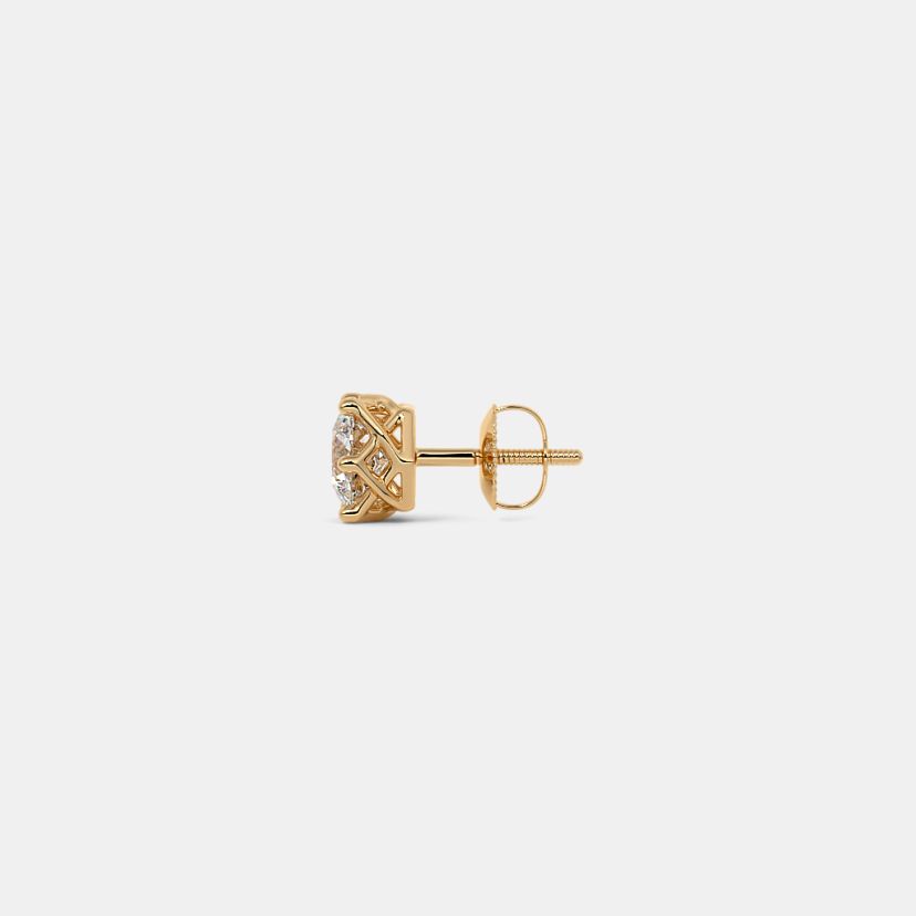 The Melana Solitaire Stud Earrings - image 9