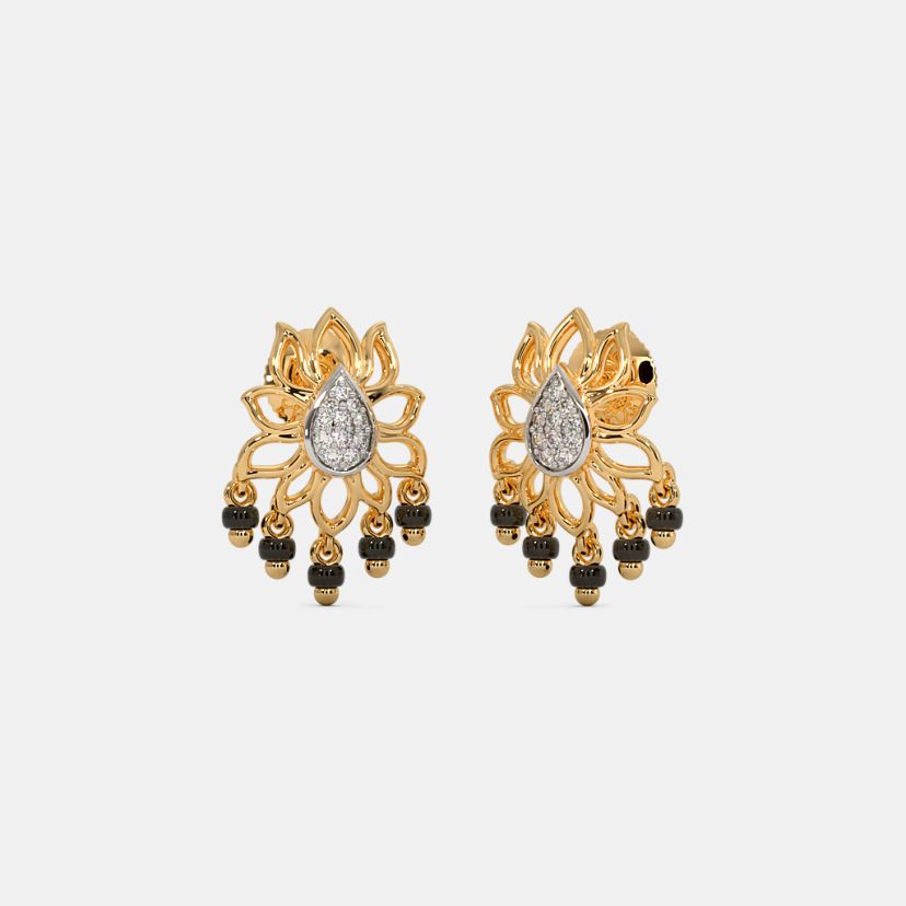 The Ameri Mangalsutra Stud Earrings - image 1