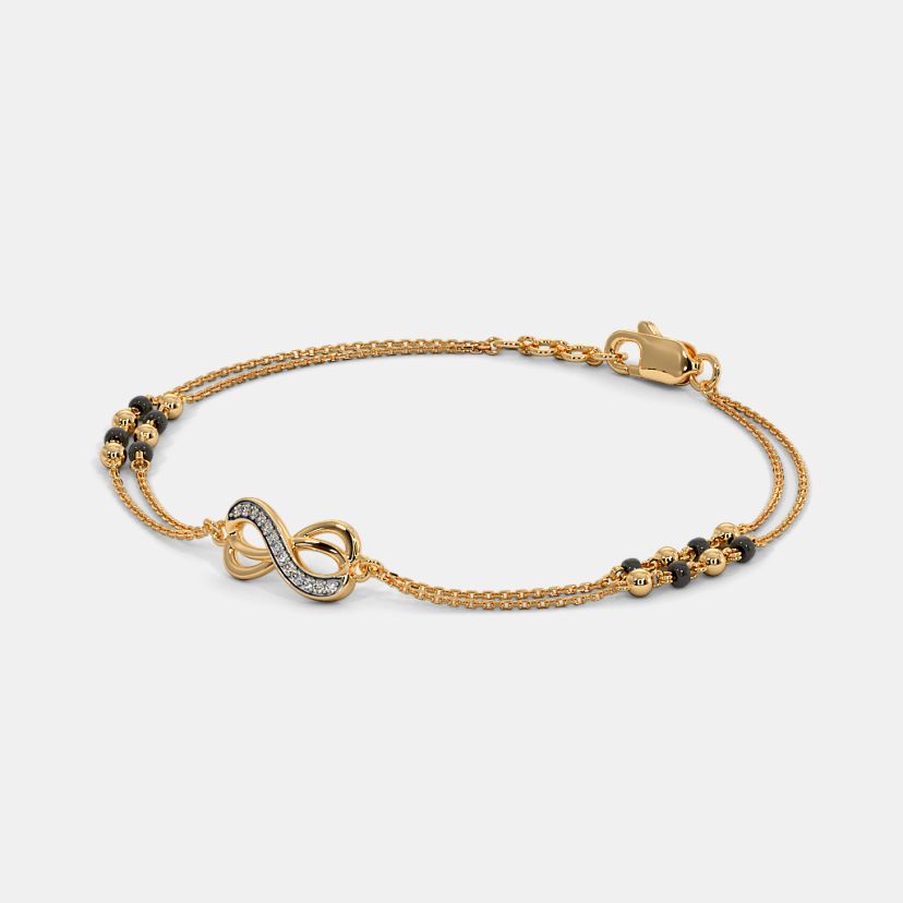 The Leesha Infinity Mangalsutra Bracelet - image 4