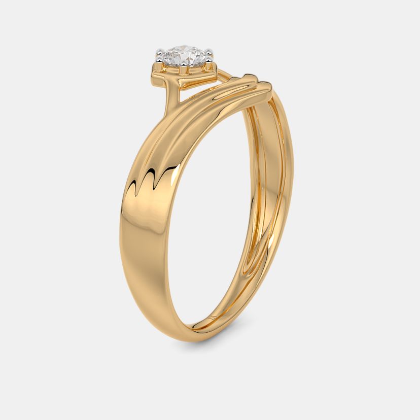 The Caathy Solitaire Couple Band For Him - image 7