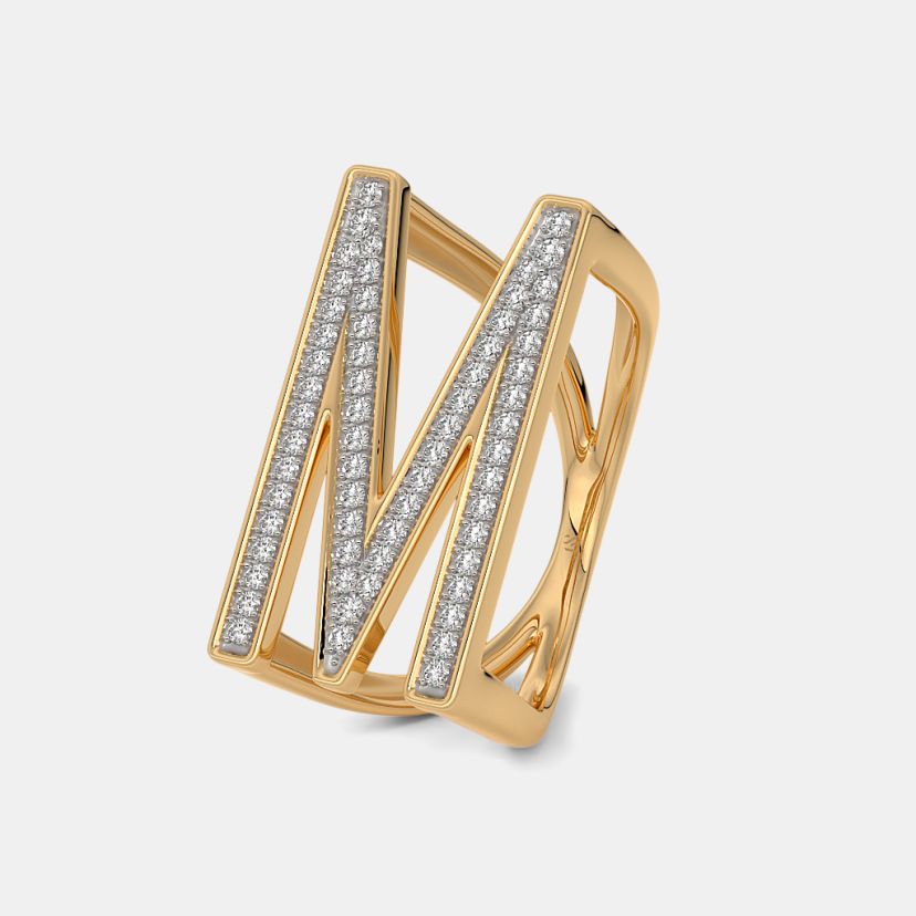 The Menaye M Initial Ring - image 1