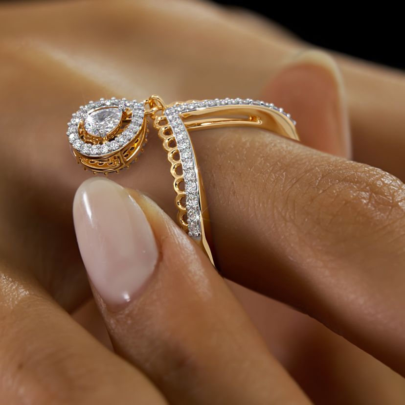 The Nedra Chevron Ring - image 5
