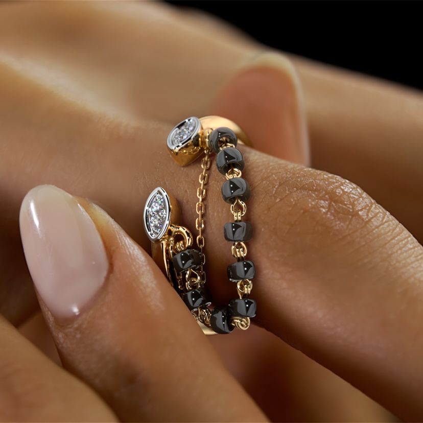 The Saavni Mangalsutra Ring - image 5