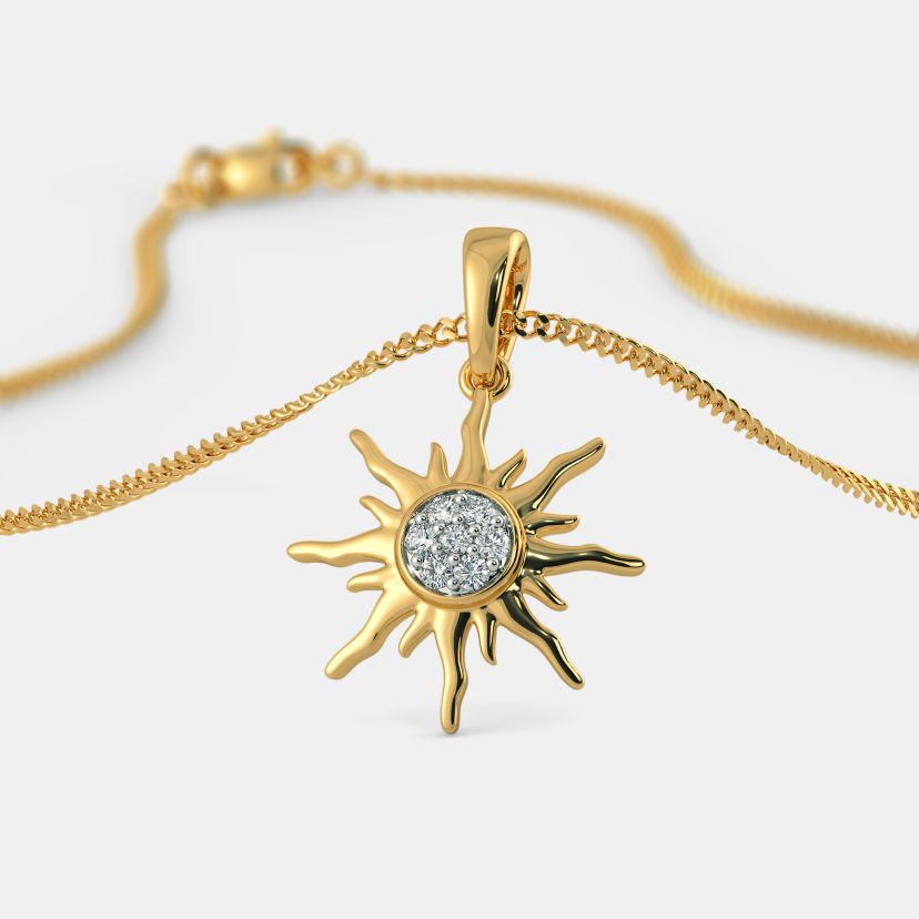 Sun discount shaped pendant