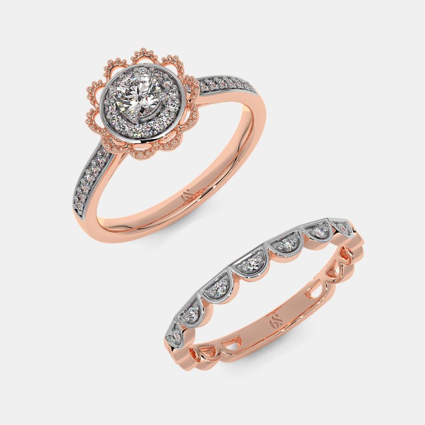 The Ullani Bridal Ring Set - image 7