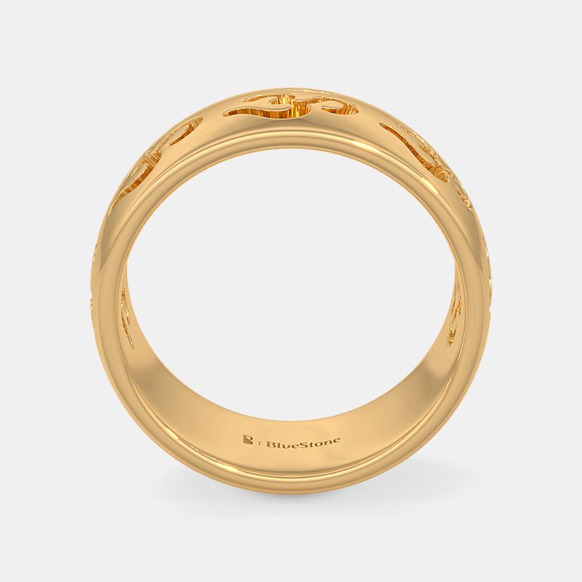 The Yashashvi Om Ring - Side View 1