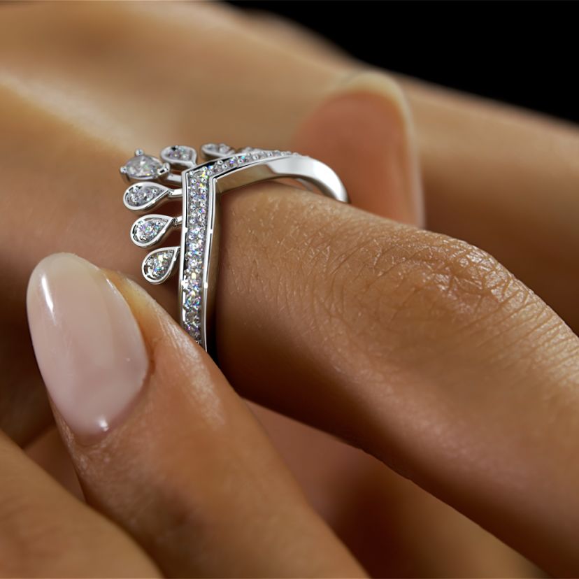 The Zarela Chevron Ring - image 4