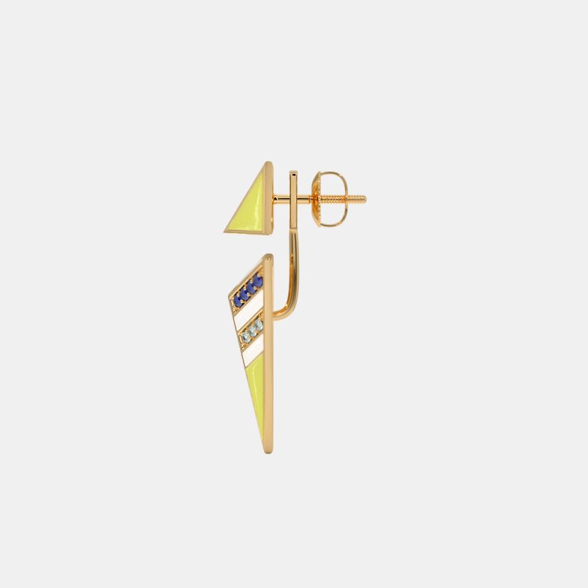 The Triadic Front Back Earrings - image 6