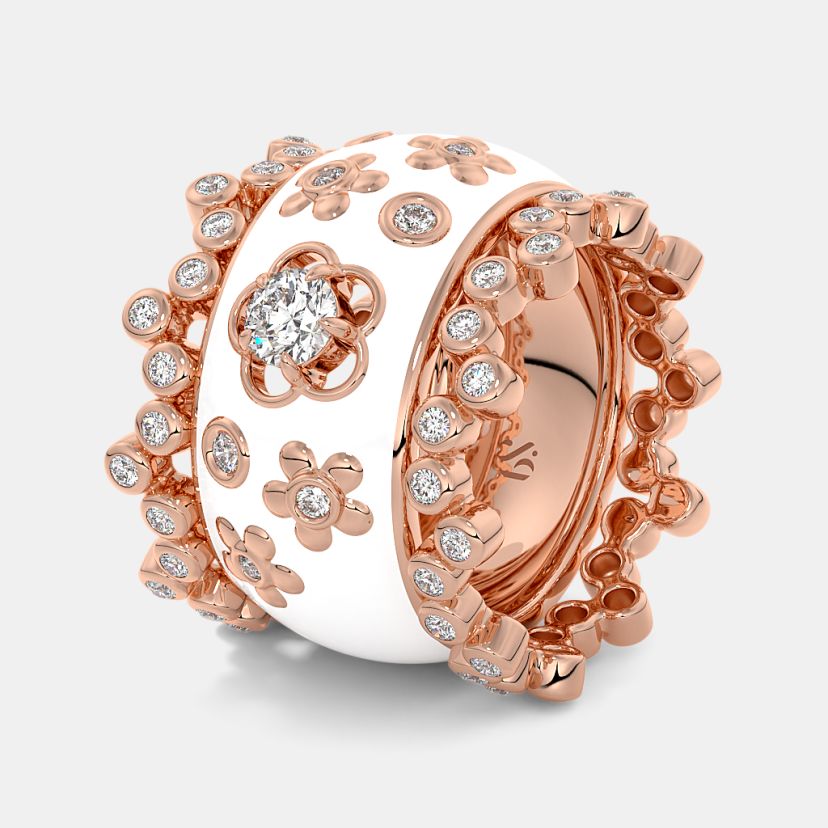 The Lunalit Bridal Ring Set - image 1