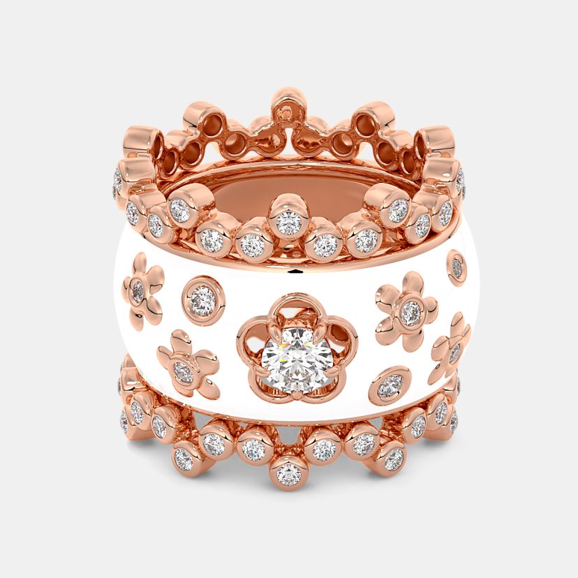 The Lunalit Bridal Ring Set - image 7