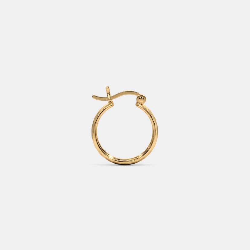 The Nubia Textured Hoop Earrings - image 7