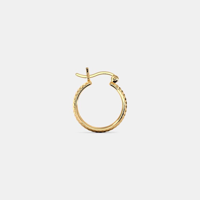 The Tesni Textured Hoop Earrings - image 7