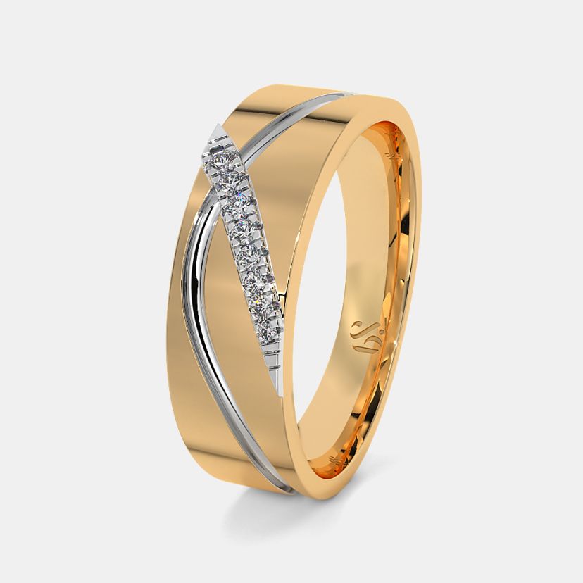 Buy 50 Gold Wedding Rings Designs Online BlueStone India s 1 Online Jewellery Brand