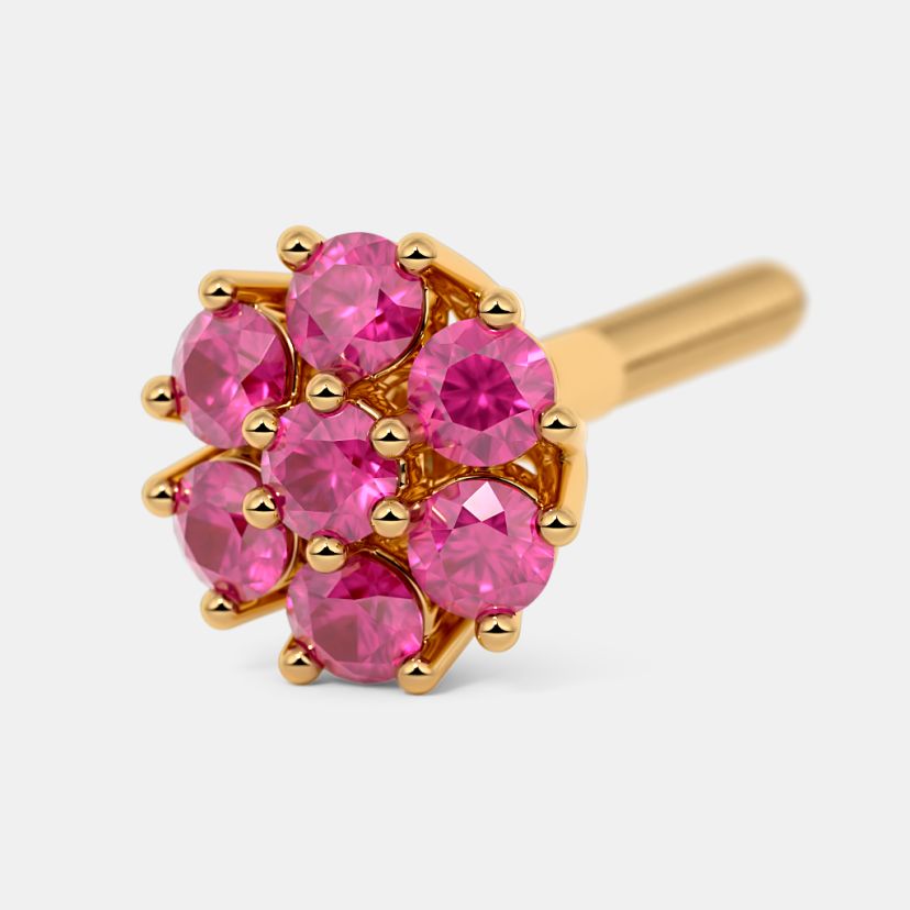 The Pink Corundum Azerbaijan Stud Earrings - image 5