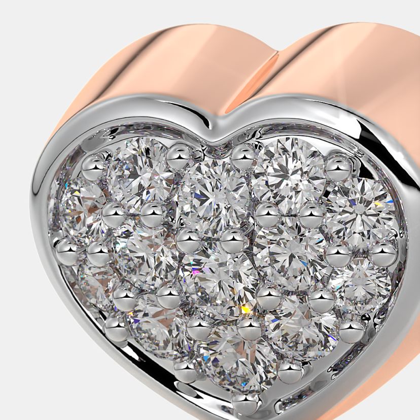 The Devozione Heart Stud Earrings - image 5
