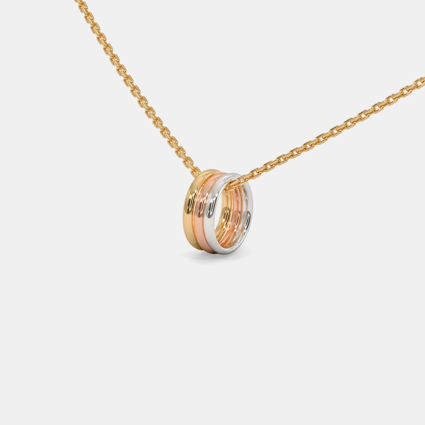 The Trio Ring Pendant Necklace - image 1