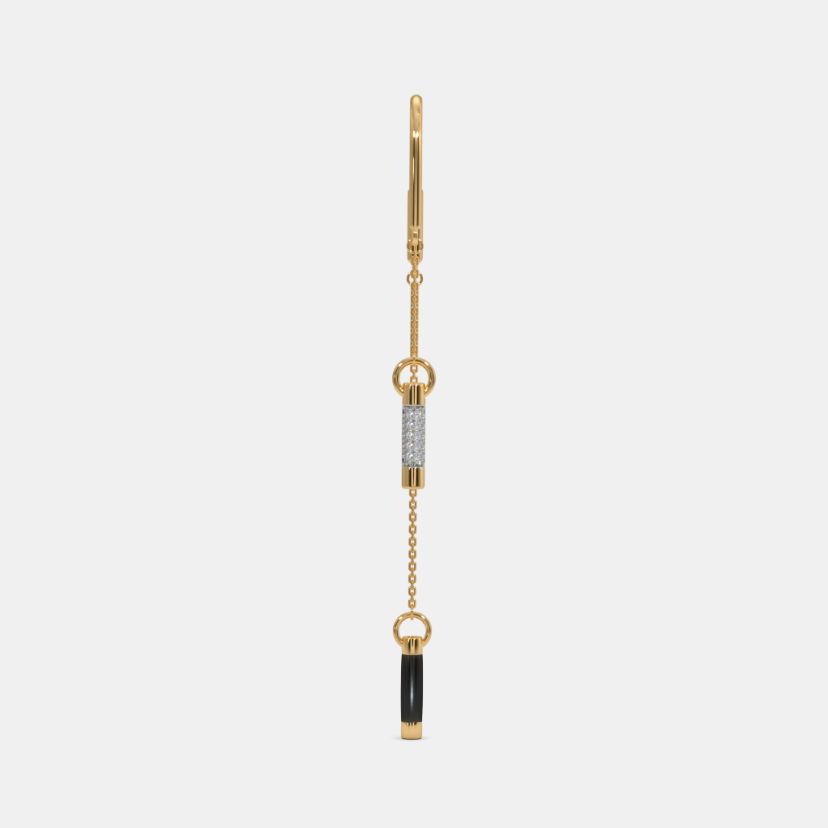 The Pitch Black Sui Dhaga Earrings - image 7