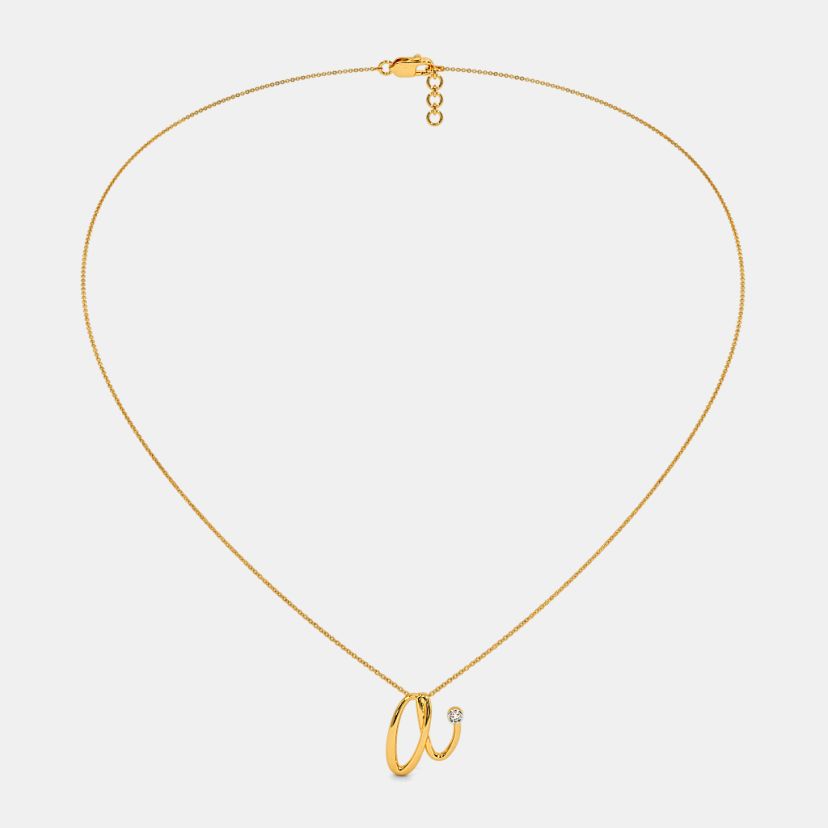 The Cursive A Necklace - image 4
