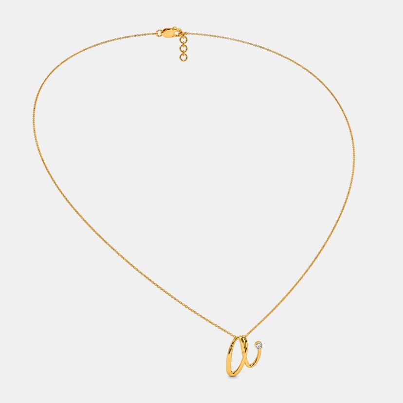 The Cursive A Necklace - image 6