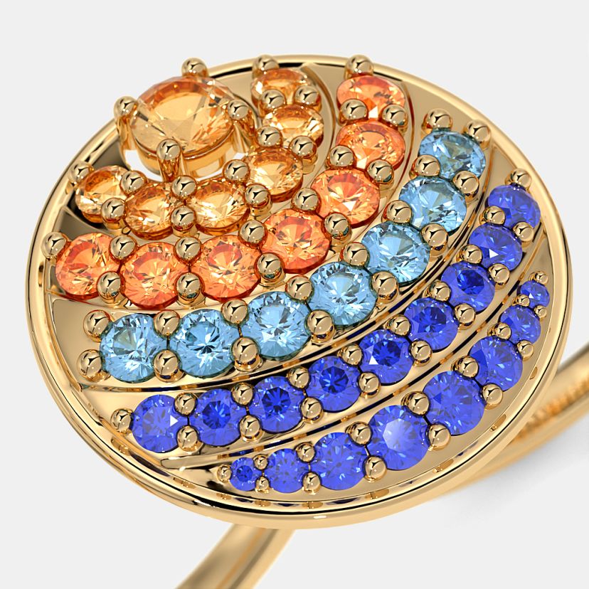 The Whirling Stardust Multi Finger Ring - image 4