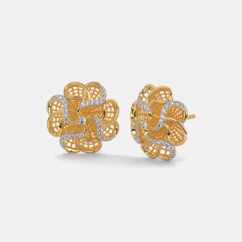 The Rose Lattice Earrings - image 1