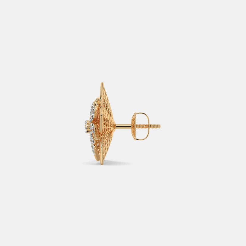 The Daffodil Lattice Stud Earrings - image 9