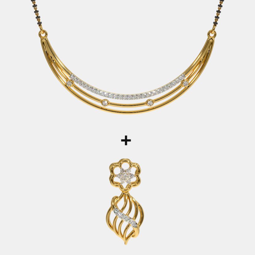 The Mishti Convertible Mangalsutra Pendant - image 4