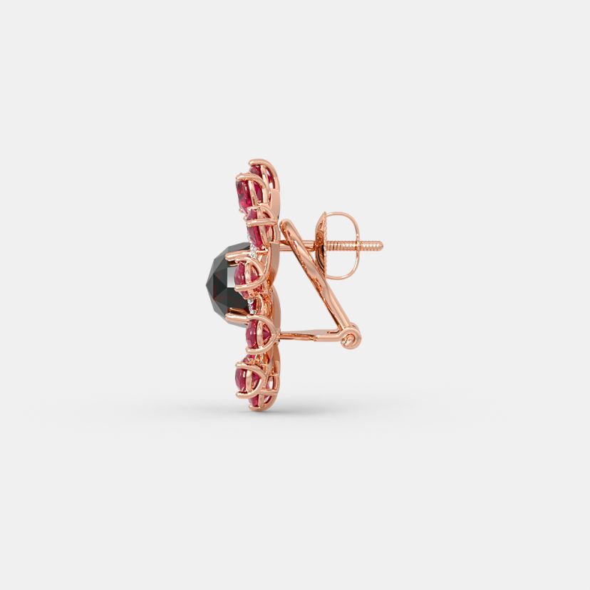The Midnightruby Stud Earrings - image 9