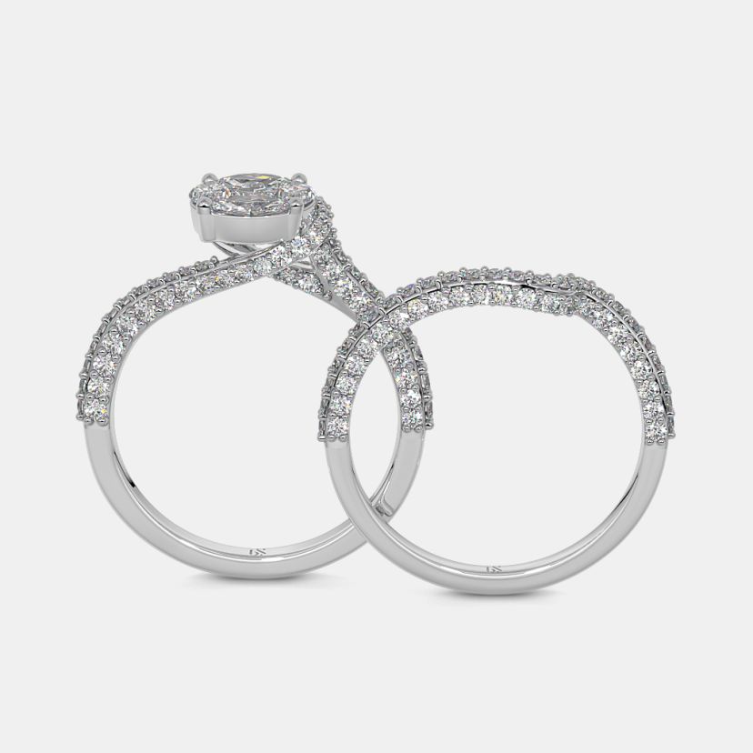 The Rocio Bridal Ring Set - image 9