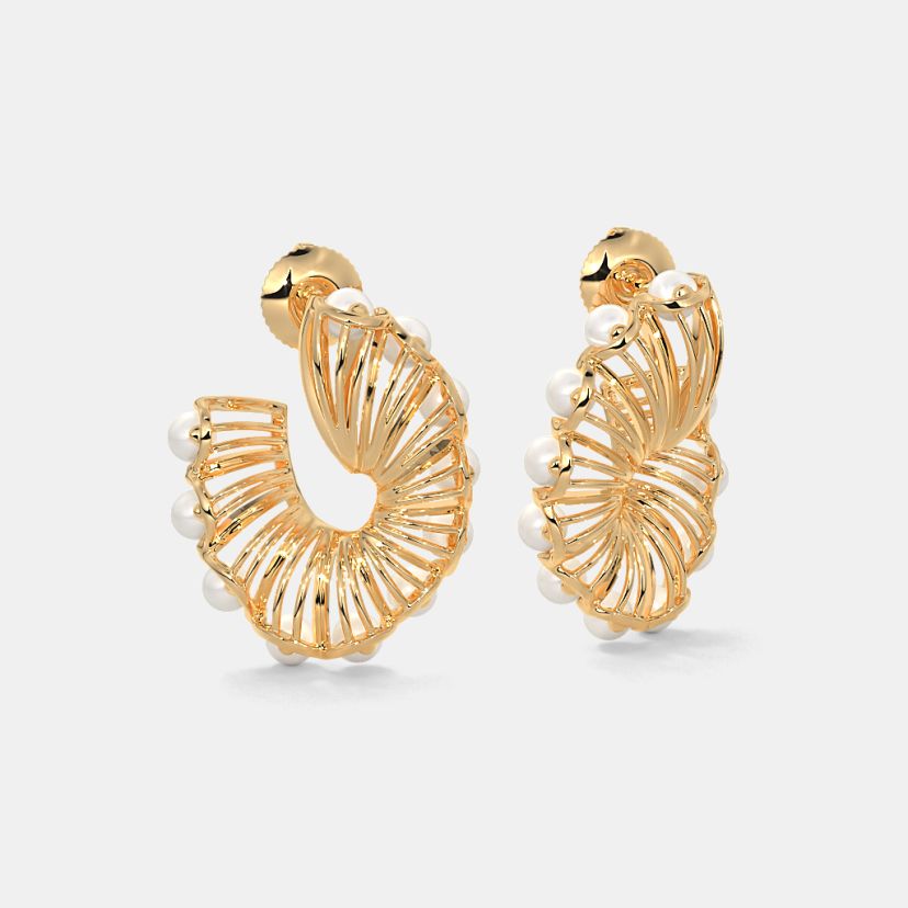 The Pearlenaria Orange Peel Earrings - image 5